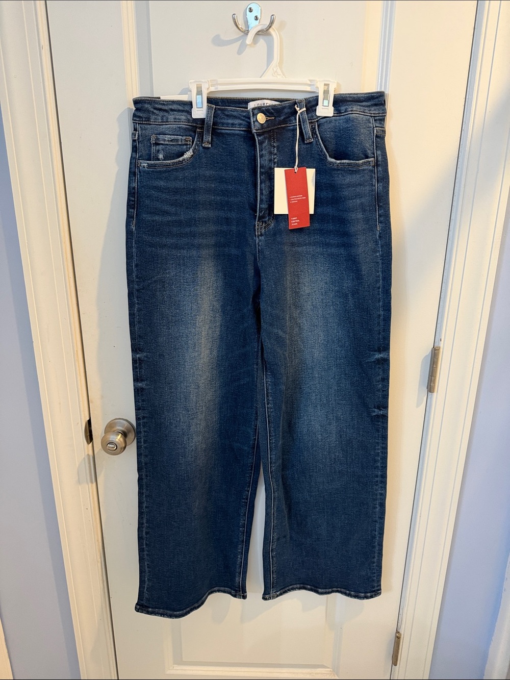 Women's High-Rise Wide Leg Jeans in Indigo Wash